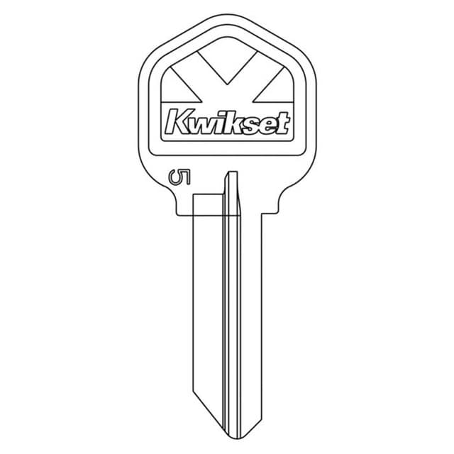 K Bow Nickel Plated 5 Pin Key Blank
