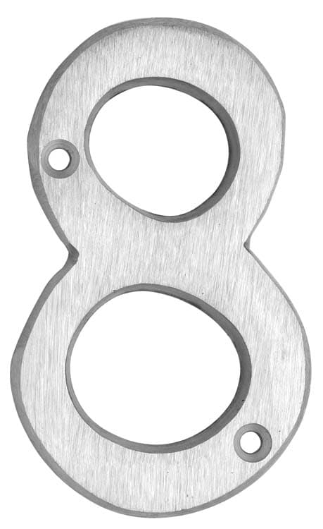 4" Aluminum House Number #8