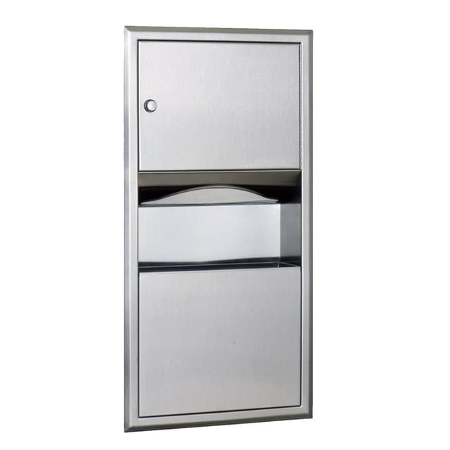 B-369 Recessed Paper Towel Dispenser/Waste Receptacle