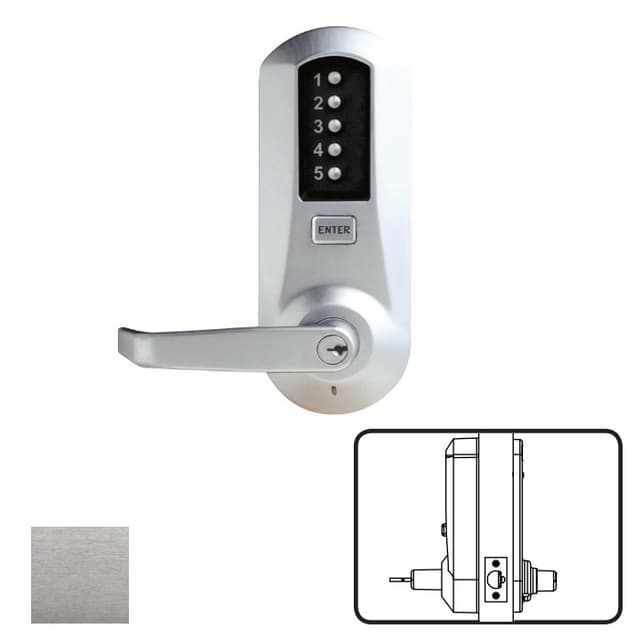 5000 Series Mechanical Pushbutton Cylindrical Lever Lock